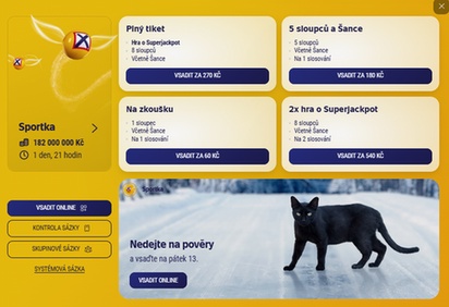 Sportka online app přihlášení
